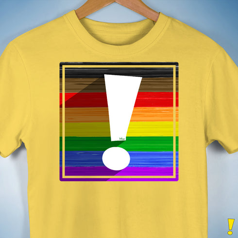 LGBTQ Philly Pride Flag Exclamation Point Premium Unisex T-Shirt